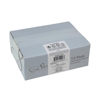 Stonebriar 12-pack ivory wax filled glass votive candles, unscented