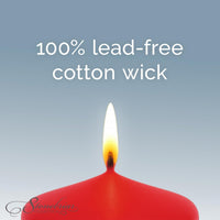 Stonebriar 6-pack red unscented pillar candles, 3 by 8 inch