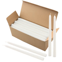 Tall 10" Unscented Dripless 30 Pack Taper Candles (WS)
