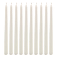 Tall 10" Unscented Dripless 10 Pack Taper Candles