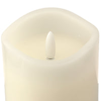 6 Pack Real Wax 3x6 Flameless LED Pillar Candles with Remote and Timer
