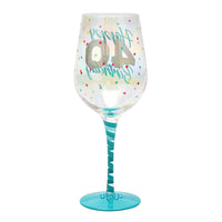 Top Shelf Decorative 40th Birthday Wine Glass