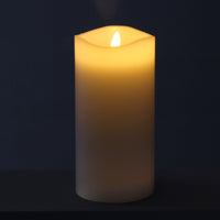 6-Pack Real Wax 3x6 Flameless LED Pillar Candles with Remote and Timer