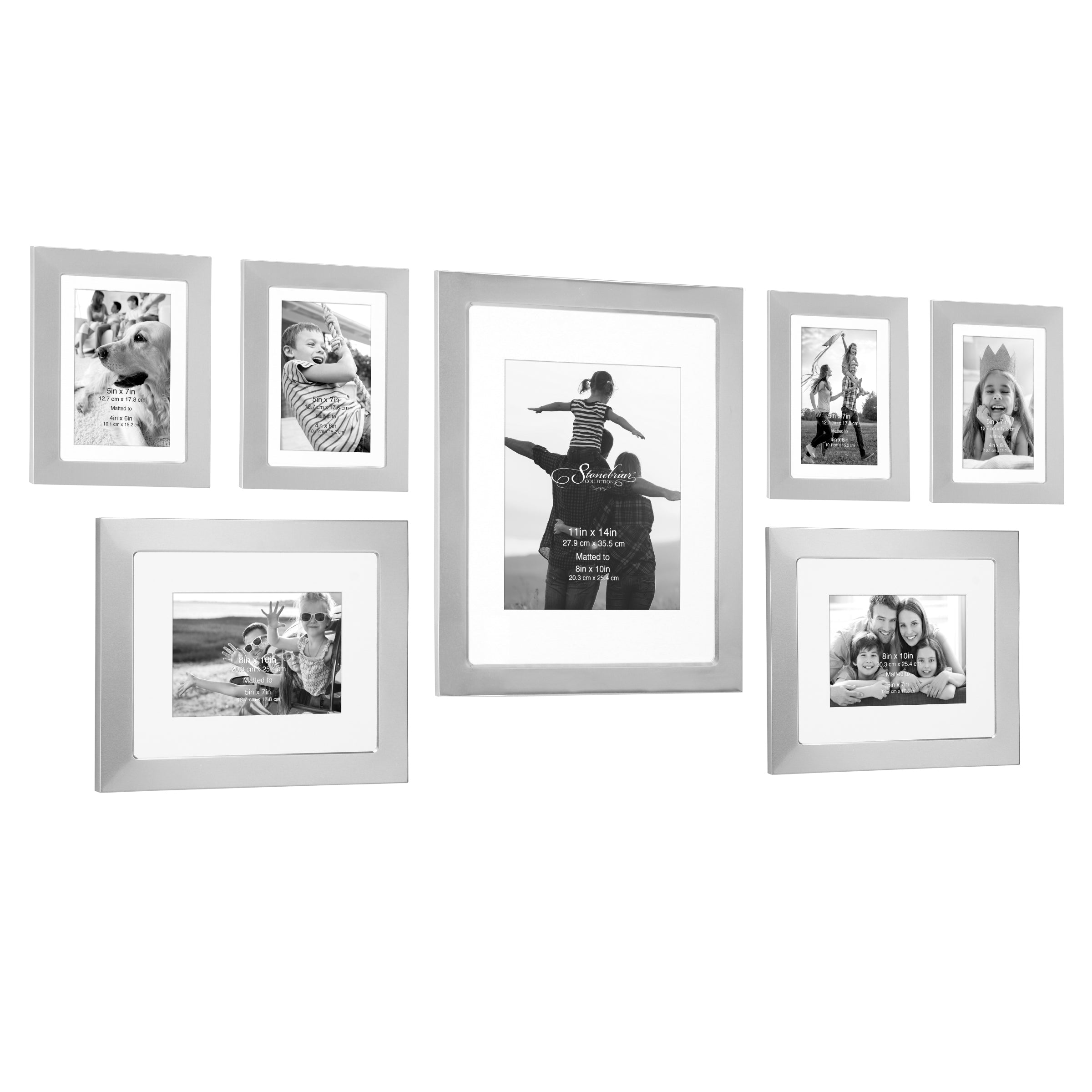 BRIDGEPORT collage frame<br>displays (7) 4x6 photos - Picture Frames, Photo  Albums, Personalized and Engraved Digital Photo Gifts - SendAFrame