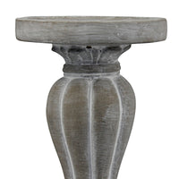 Briarwood Decorative Molded Cement Pillar Candle Holder