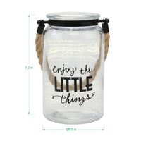 "Enjoy The Little Things" Decorative Glass Candle Lantern