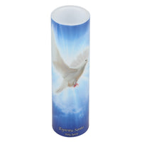 Holy Spirit Flickering Lifelike LED Prayer Candle with Timer