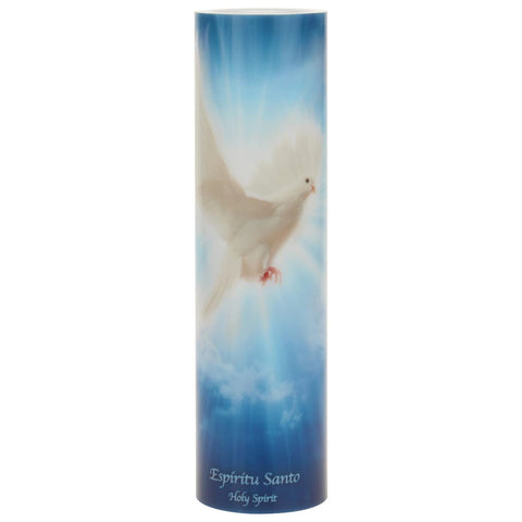 Holy Spirit Flickering Lifelike LED Prayer Candle with Timer