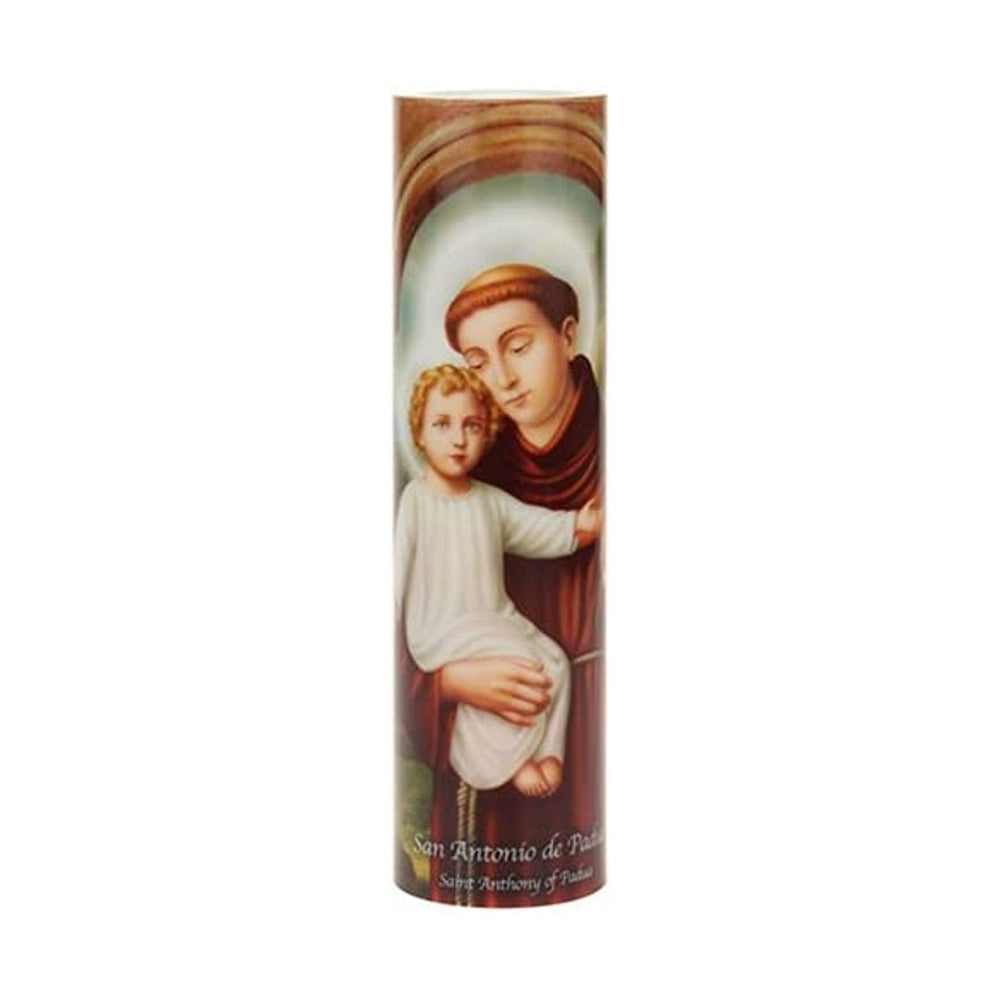 Saint Anthony LED Flameless Devotion Prayer Candle