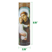 Saint Anthony LED Flameless Devotion Prayer Candle