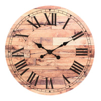 18” Roman Numeral Wooden MDF Wall Clock