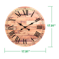 18” Roman Numeral Wooden MDF Wall Clock