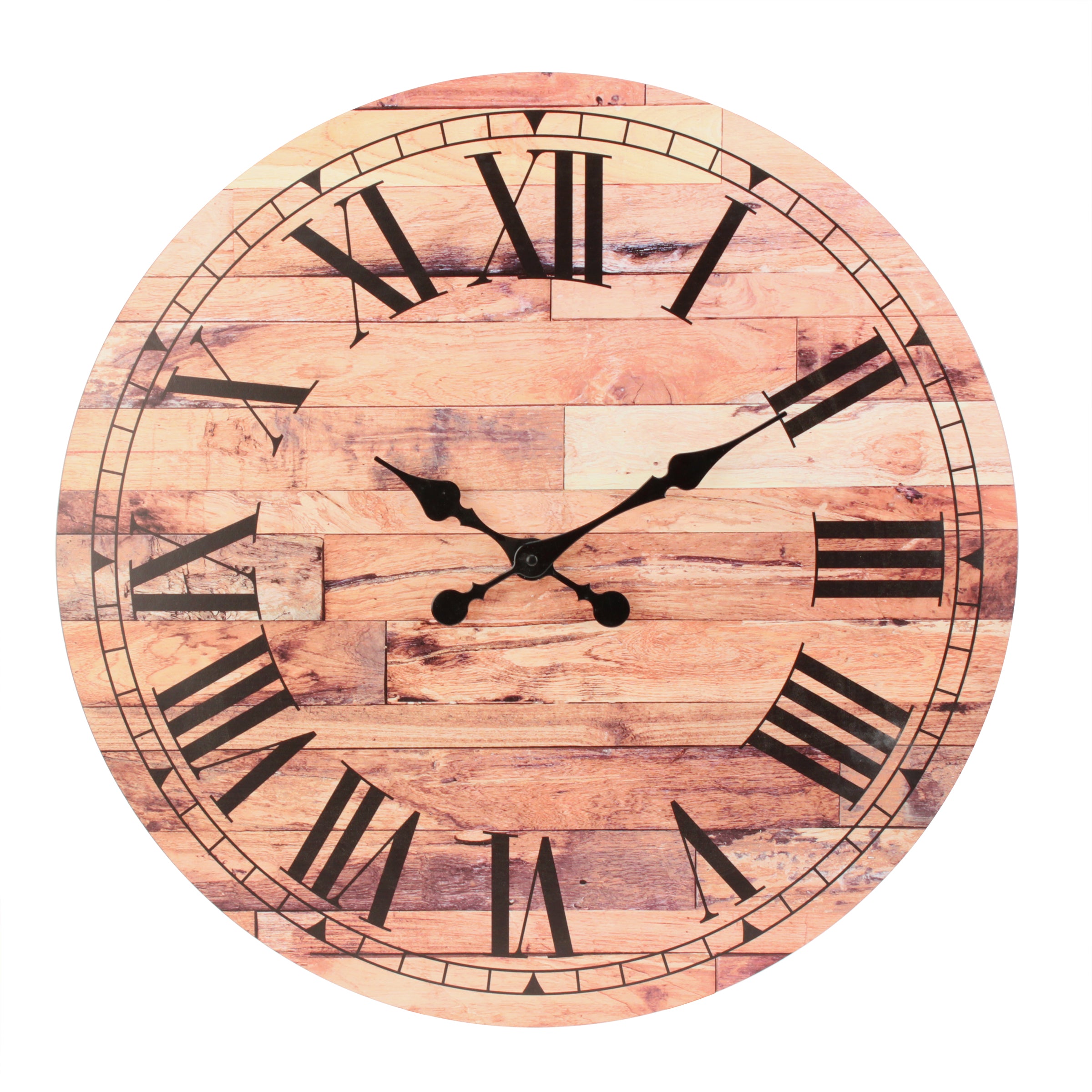 23.6” Roman Numeral Wooden MDF Wall Clock (WS)
