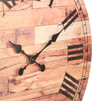 23.6” Roman Numeral Wooden MDF Wall Clock