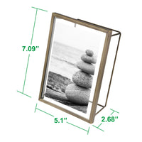 4x6 Wire Frame - Brushed Antique Brass