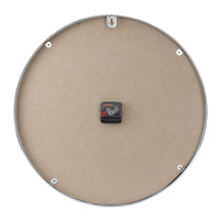 Round Blue Clock with Shiny Silver Notches