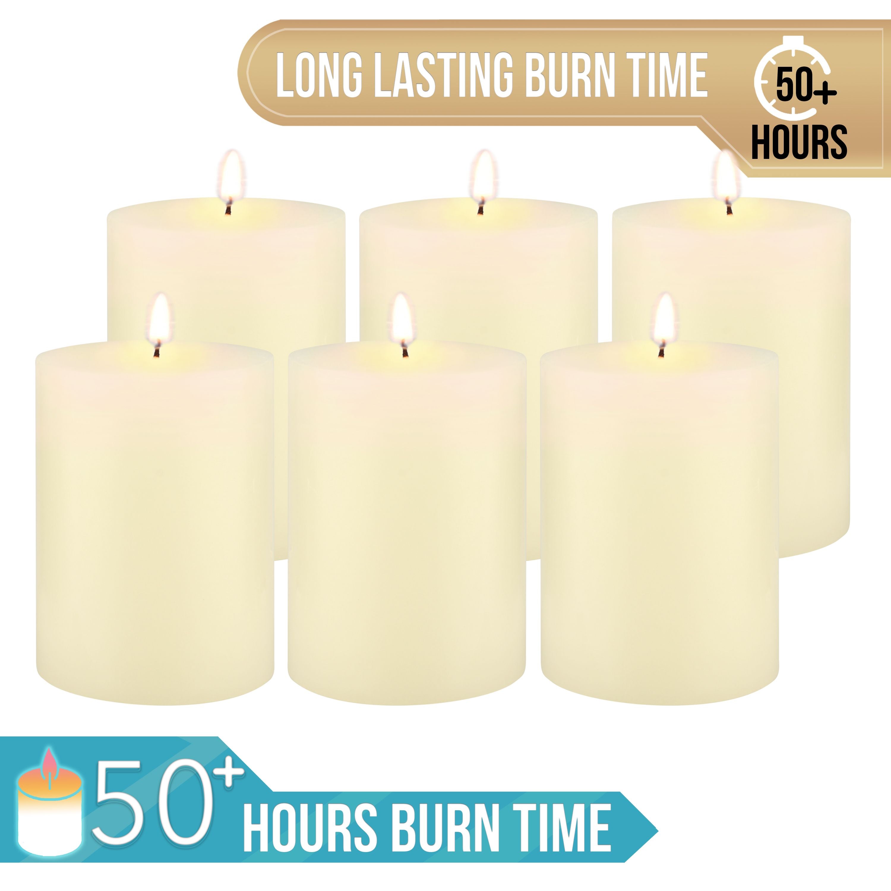 100pk 8hr Long Burning Tealight Unscented Candles White - Stonebriar  Collection