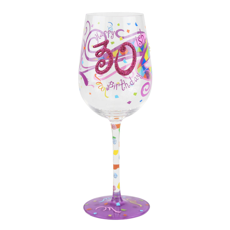Top Shelf 30-ish Birthday Wine Glass