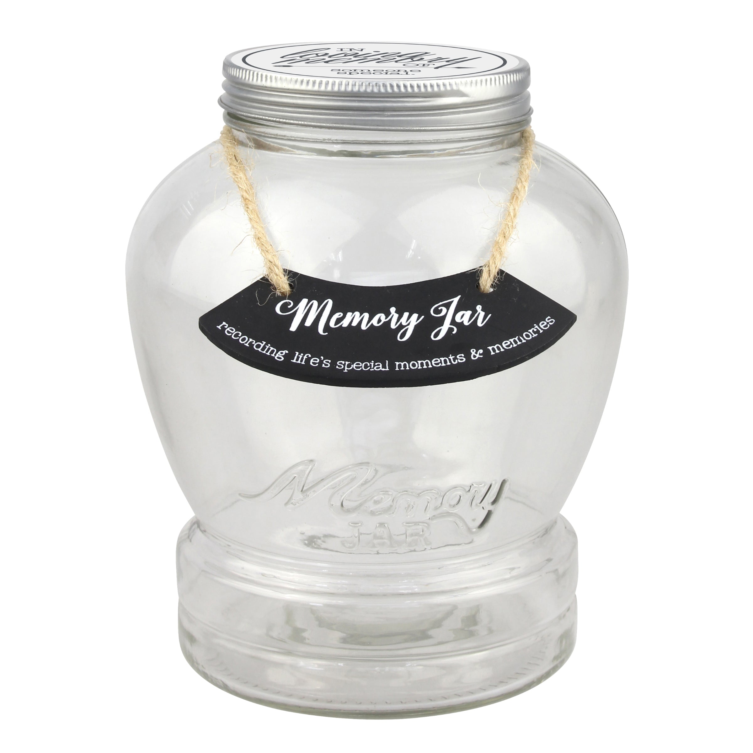 Top Shelf "In Loving Memory" Memory Jar With 180 Tickets, Pen, and Decorative Lid (WS)