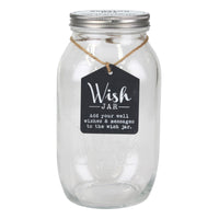 Top Shelf Wedding Wish Jar With 100 Tickets, Pen, and Decorative Lid