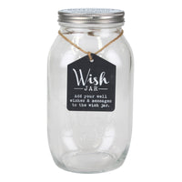 Top Shelf Retirement Wish Jar With 100 Tickets, Pen, and Decorative Lid