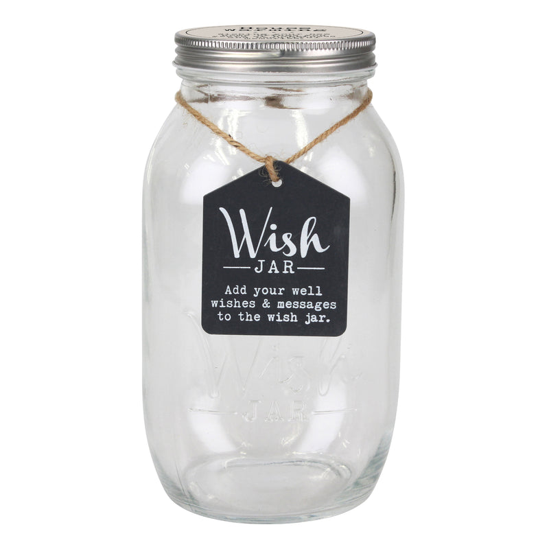 Top Shelf House Warming Wish Jar With 100 Tickets, Pen, and Decorative Lid