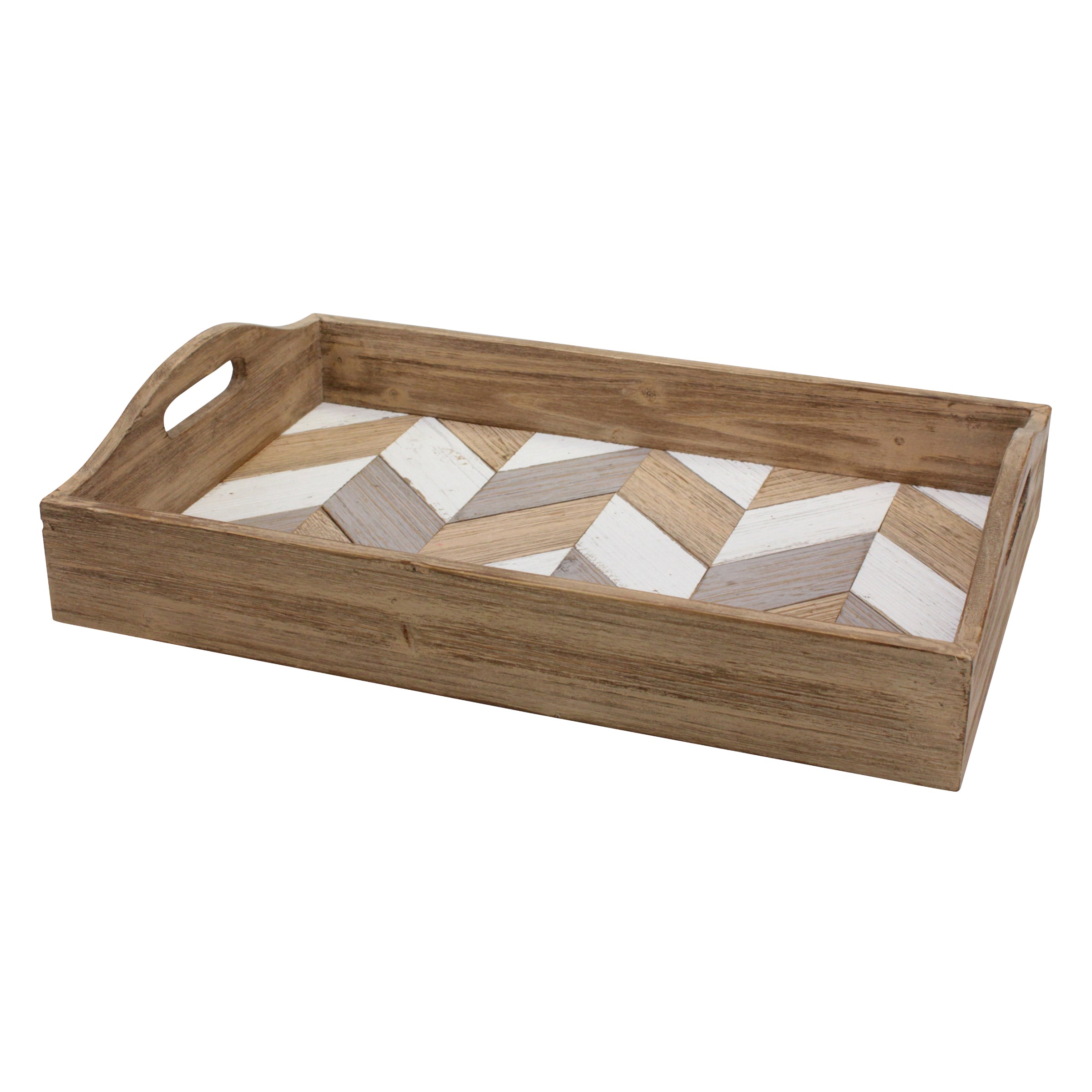 Wooden Serving Tray for Ottoman | Stonebriar Collection