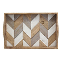 Wood Serving Tray with Handles | Stonebriar Collection
