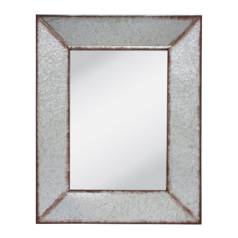 Galvanized Metal Framed Mirror | Stonebriar Collection