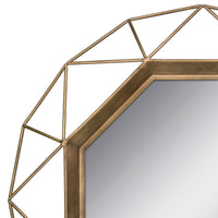 Antique Gold Geometric Mirror - 30 Inch