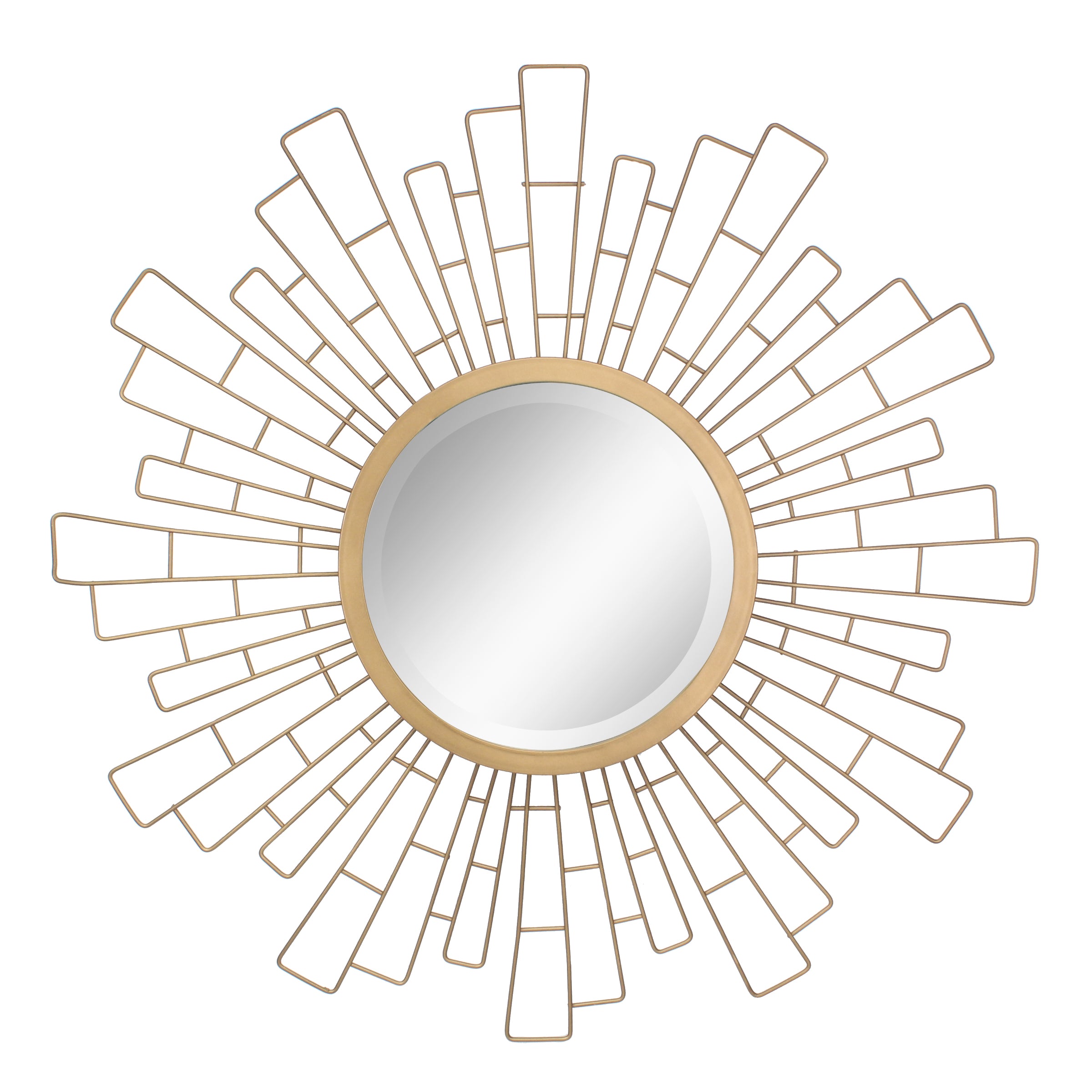 Gold Geometric Sunburst Mirror | Stonebriar Collection