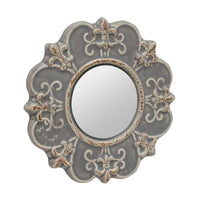 Gray Ceramic Mirror | Industrial Home Decor | Stonebriar Collection