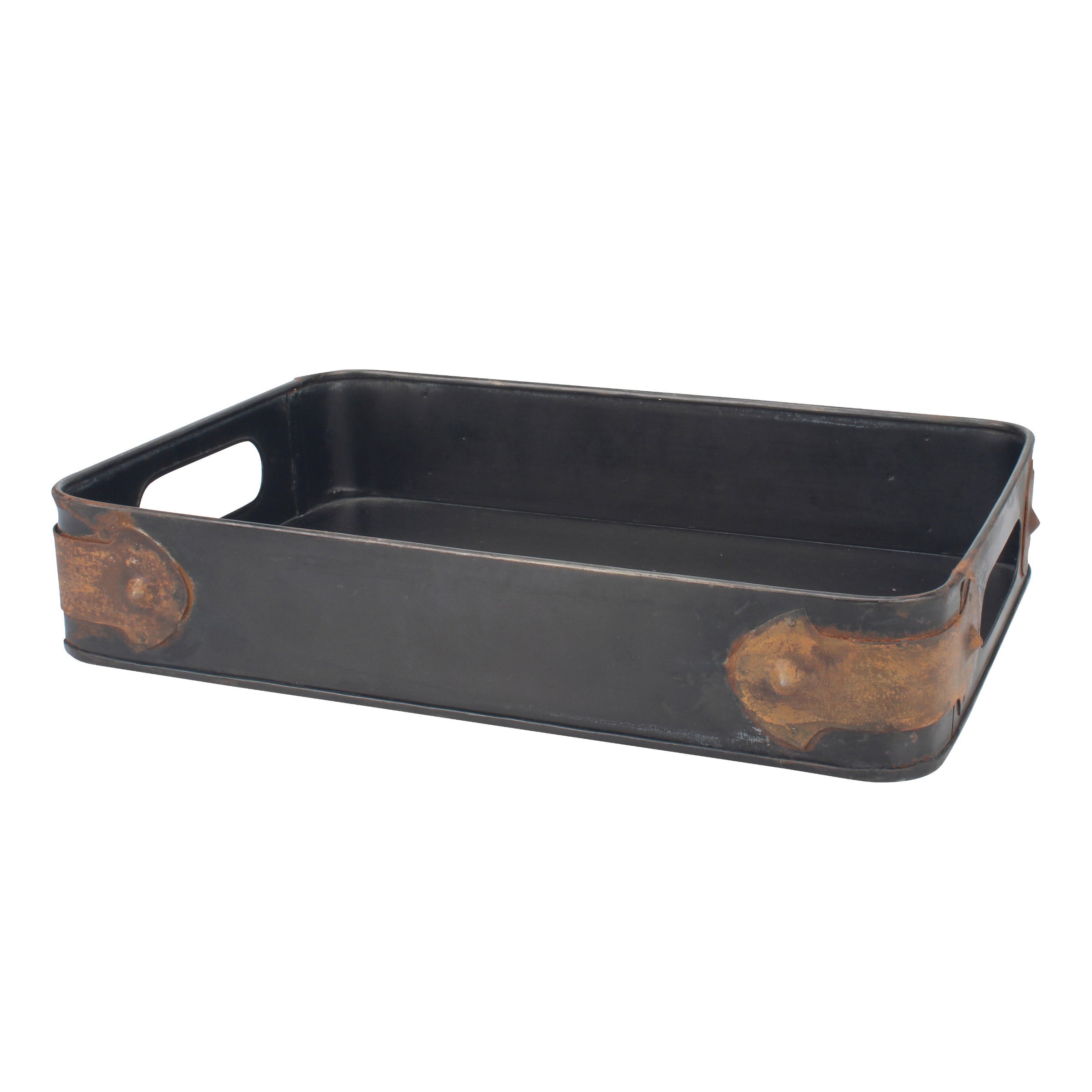 Industrial Metal Tray | Stonebriar Collection