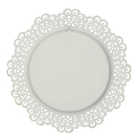 White Metal Lace Wall Mirror | Stonebriar Collection