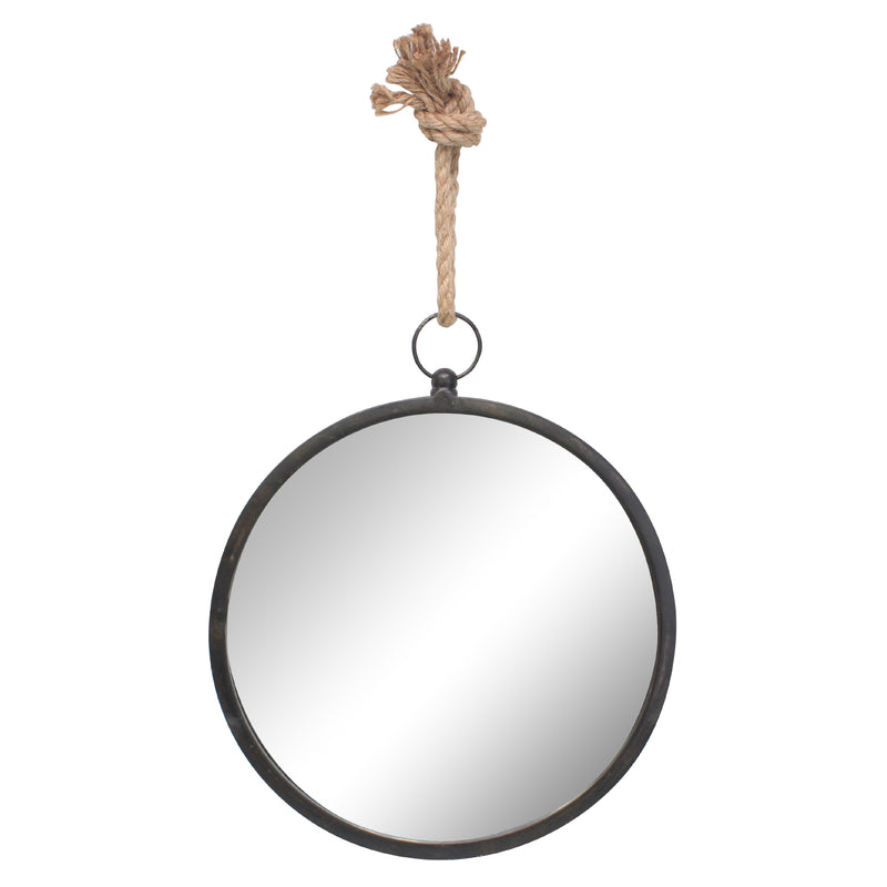 Large Round Metal Mirror for Wall | Stonebriar Collection