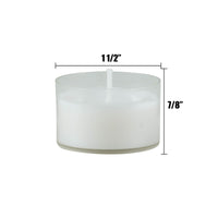 Unscented Long Burning Clear Cup Tealight Candles | Stonebriar Collection