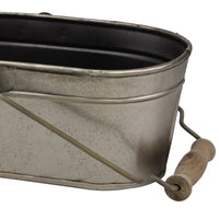 Rustic Galvanized Bucket | Farmhouse Decor | Stonebriar Collection
