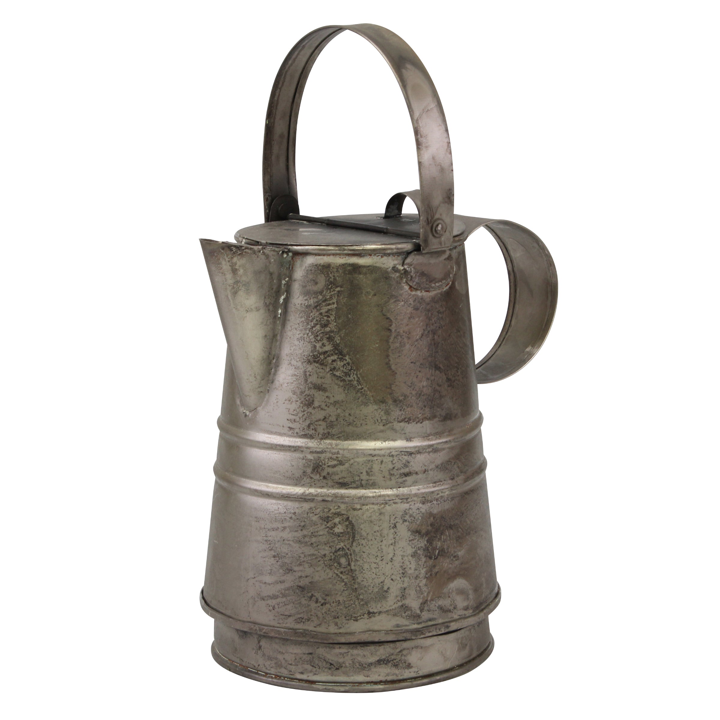 Metal Pitcher with Lid | Rustic Home Decor | Stonebriar Collection