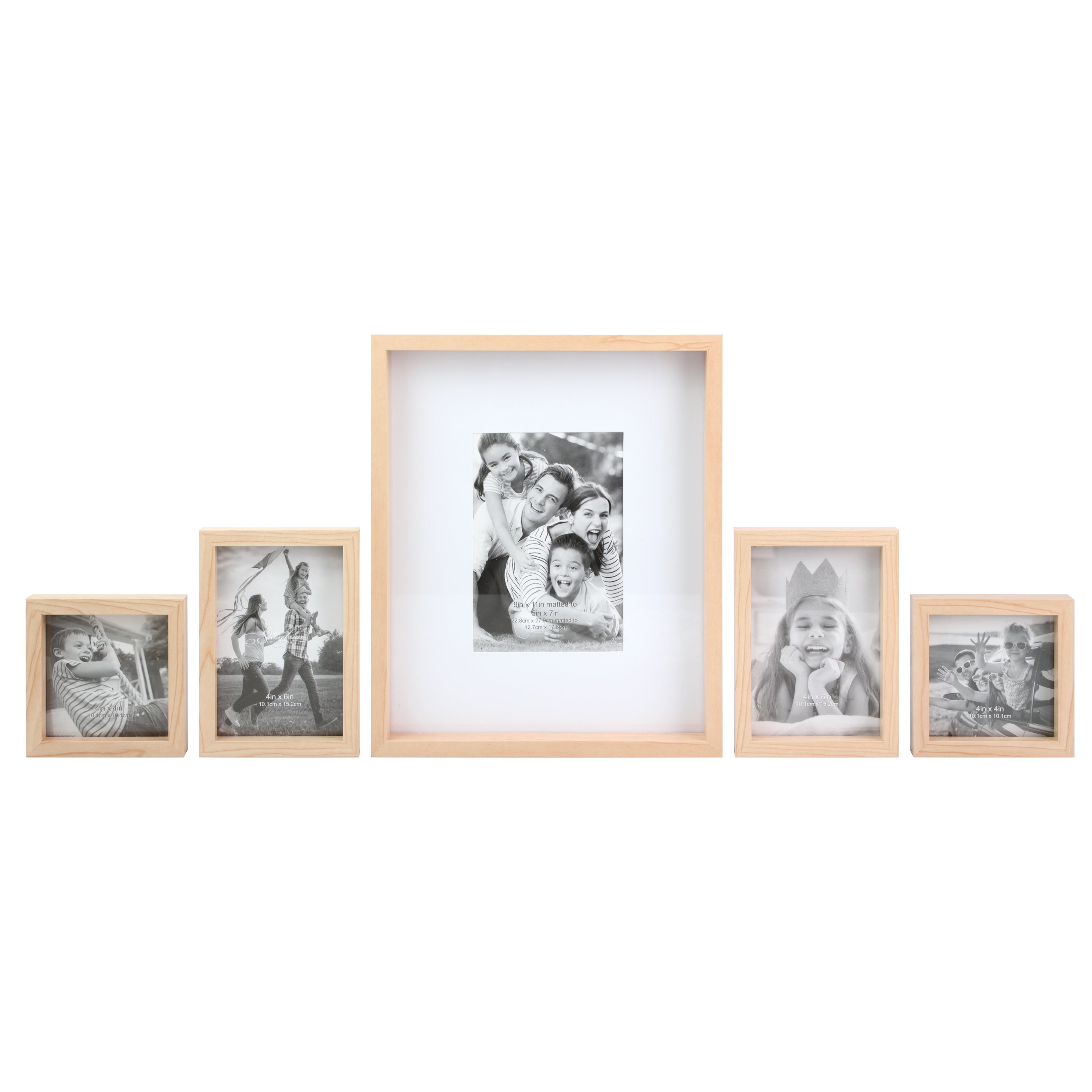 Natural Wooden Photo Frame For Wall Hanging 7in Picture Frame