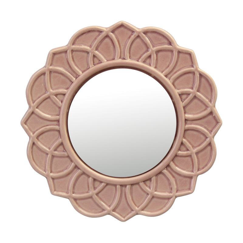 Rose Ceramic Mirror | Stonebriar Collection