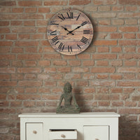 Large Wooden Clock with Roman Numerals | Stonebriar Collection