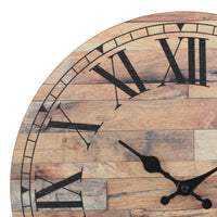 Roman Numeral Wooden Wall Clock | Stonebriar Collection