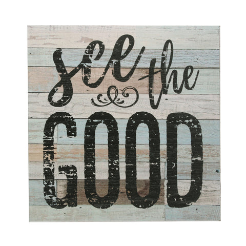 "See The Good" Wooden Wall Art (WS)