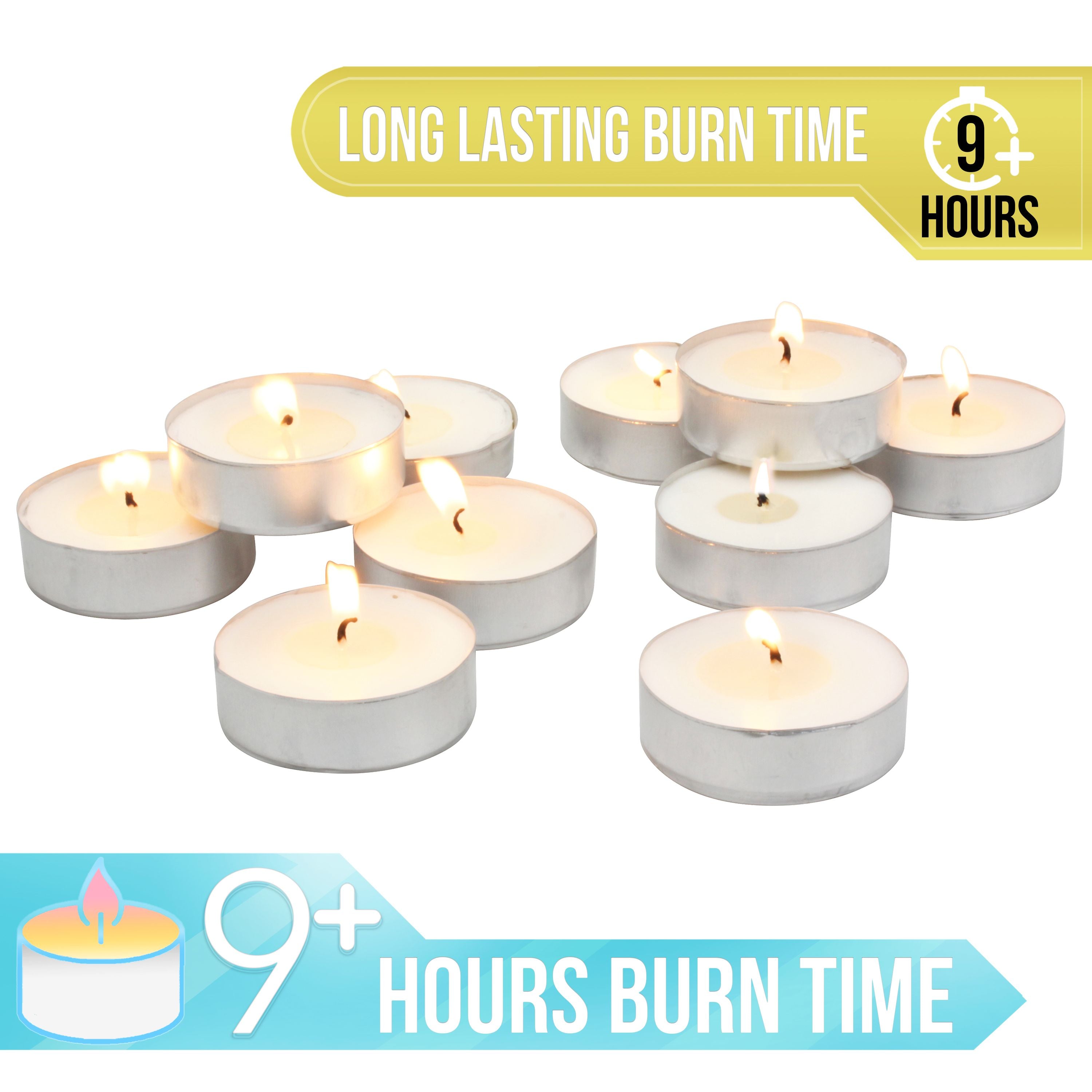 12 Candles Unscented Long Lasting Candle 5hr Burn Time Ea Emergency  Survival🇺🇸