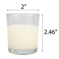 Stonebriar 48-Pack Unscented Long Burning Clear Glass Ivory Wax Filled Votive Candles