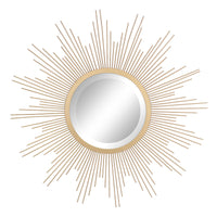 Gold Metal Sunburst Mirror | Beach House Decor | Stonebriar Collection