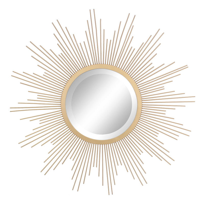 Gold Metal Sunburst Mirror | Beach House Decor | Stonebriar Collection