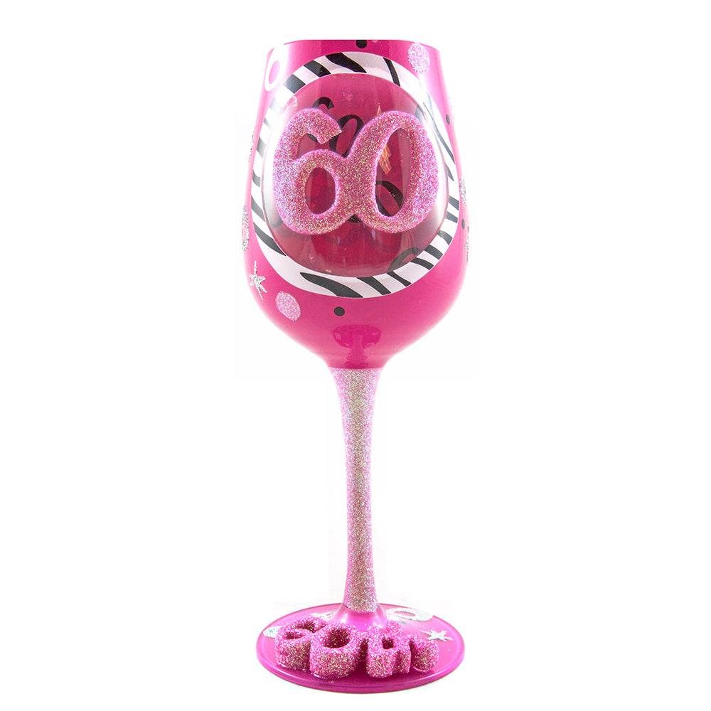 Top Shelf Birthday Queen?? Decorative Wine Glass ; Funny Gifts for