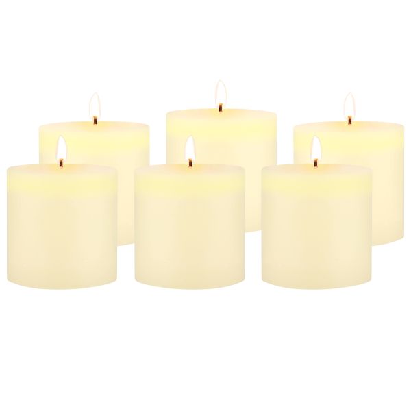 Unscented Long Burning Clear Cup Tea Light Candles, 8 Hour