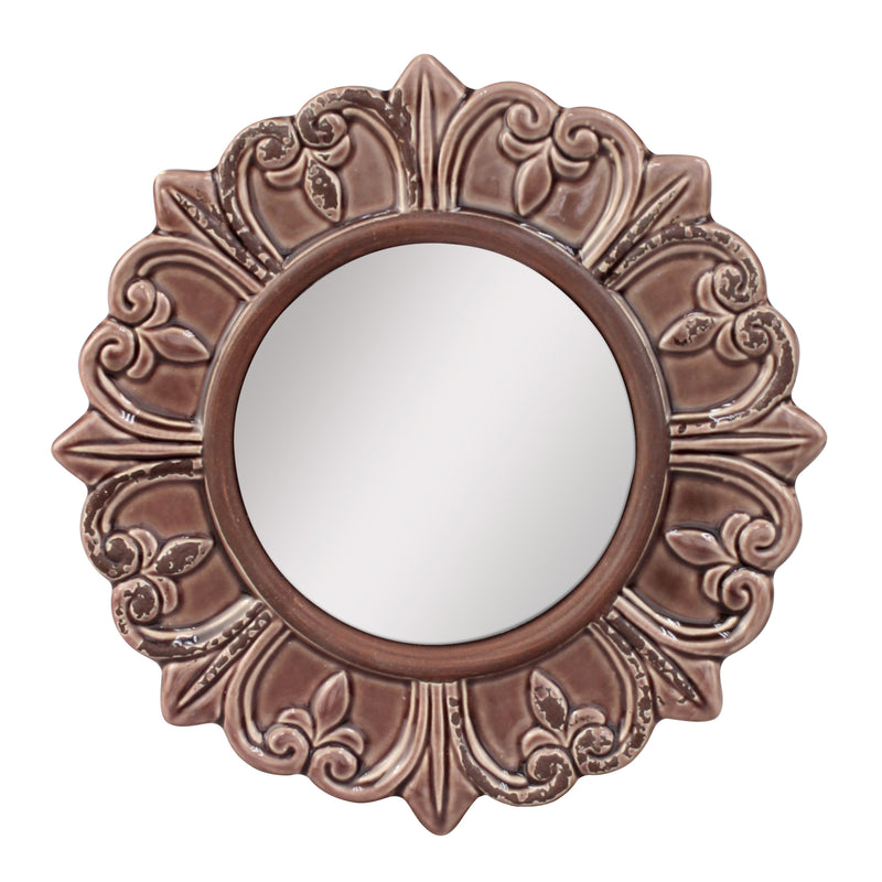 Ceramic Circular Mirror | Stonebriar Collection